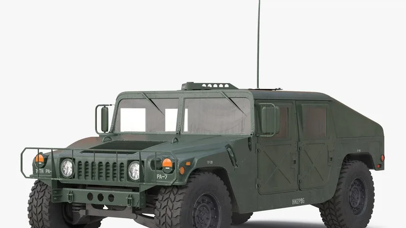 Humvee 3D model preview
