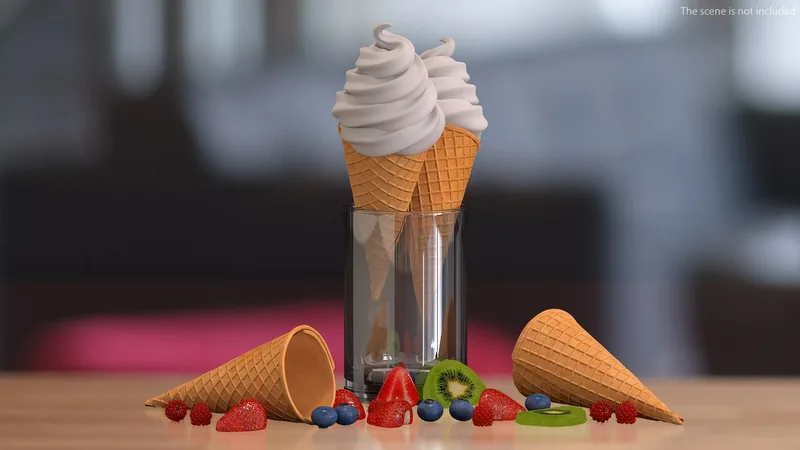 Ice Cream Cone 3D model preview