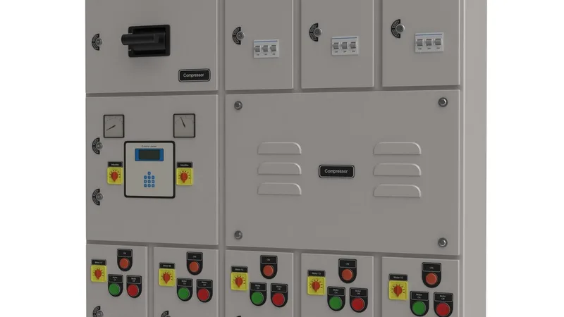 Industrial Electrical Panel 2 3D model preview