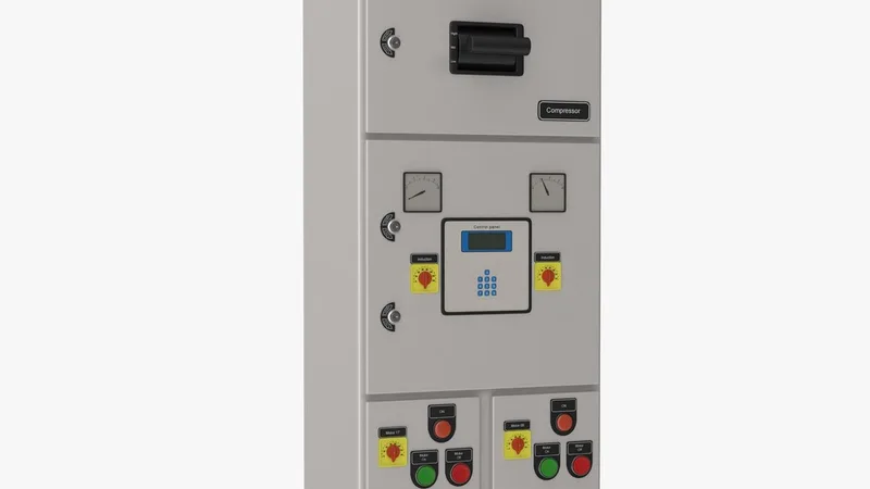 Industrial Electrical Panel 3 3D model preview