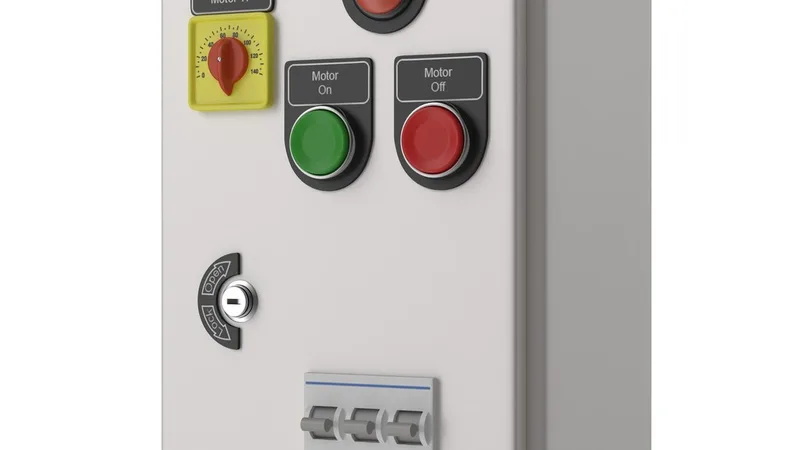 Industrial Electrical Panel 6 3D model preview