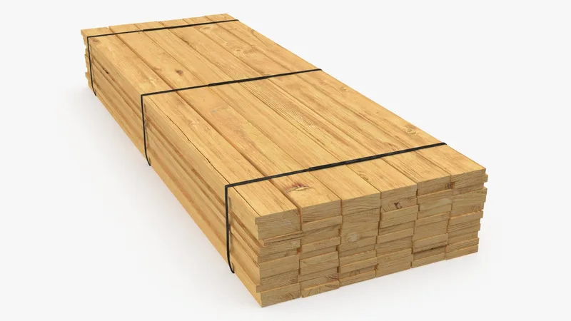 Industrial Lumber Package 3D model preview