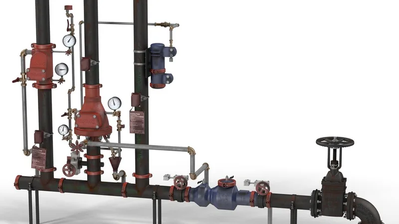 Industrial Pipes 2 3D model preview