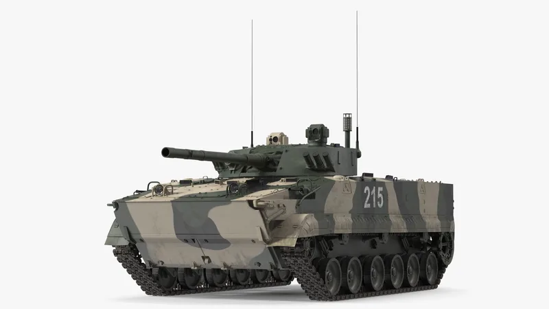 Infantry Fighting Vehicle BMP-3 3D model preview