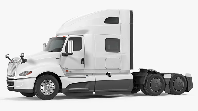International LT625 Truck Simple Interior 3D model preview