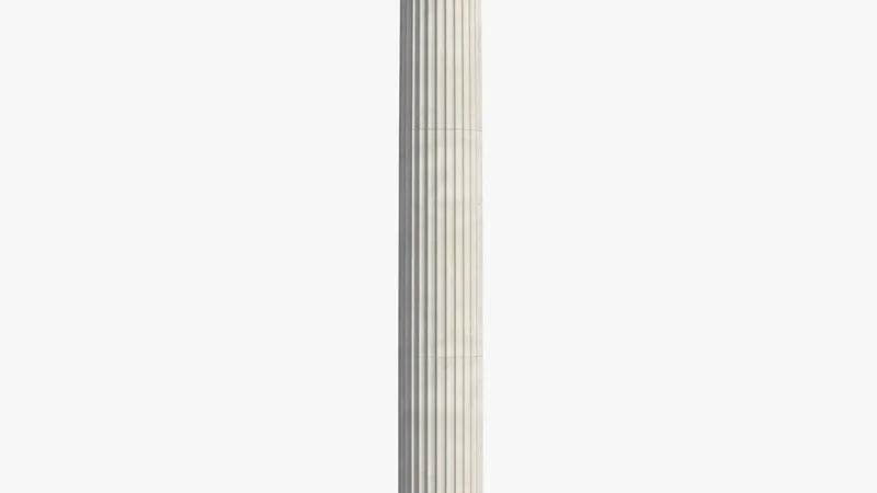 Ionic Column Greco Roman 3D model preview