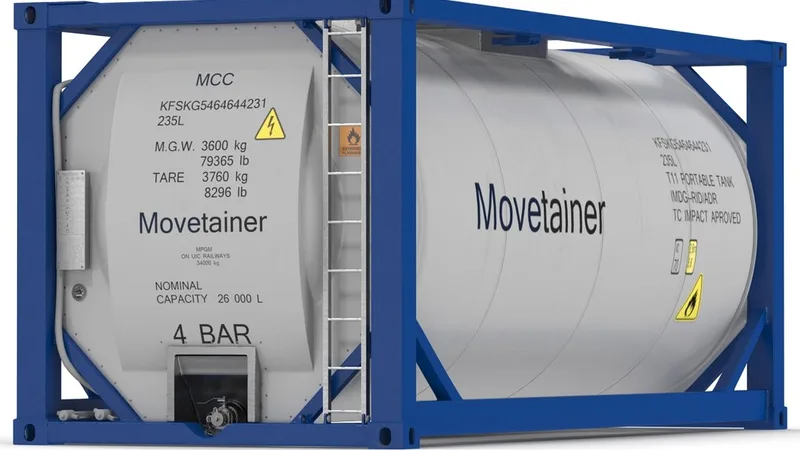 ISO Tank Container 3D model preview