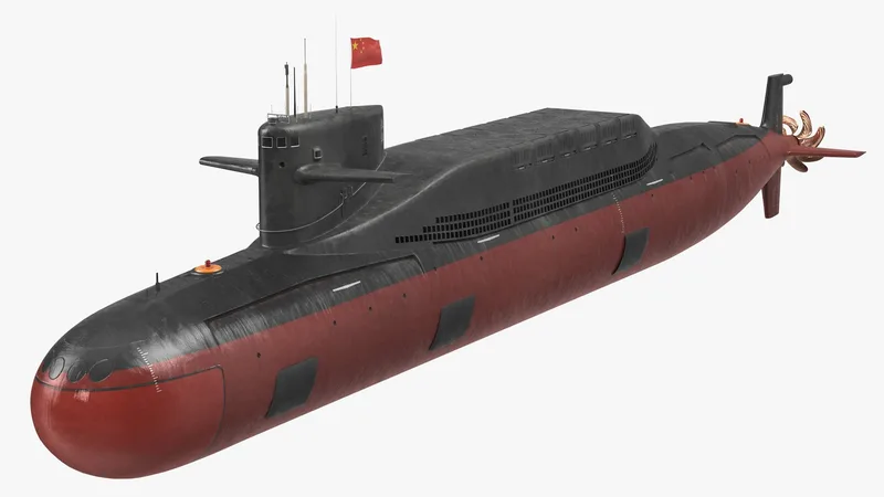 Jin Class Ballistic Missile Submarine Type 094 3D model preview