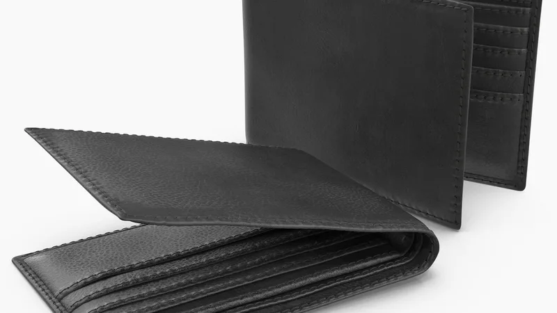 Leather Wallet 3D model preview