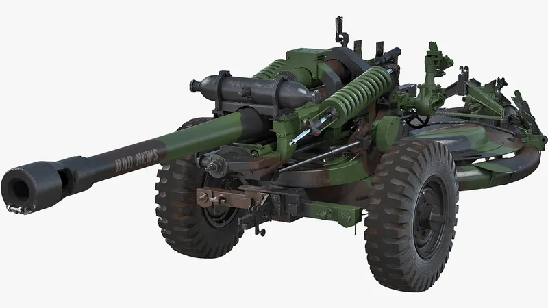 Light Field Howitzer M119 3D model preview