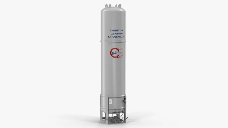 LNG Gas Cryogenic Storage Tank 3D model preview