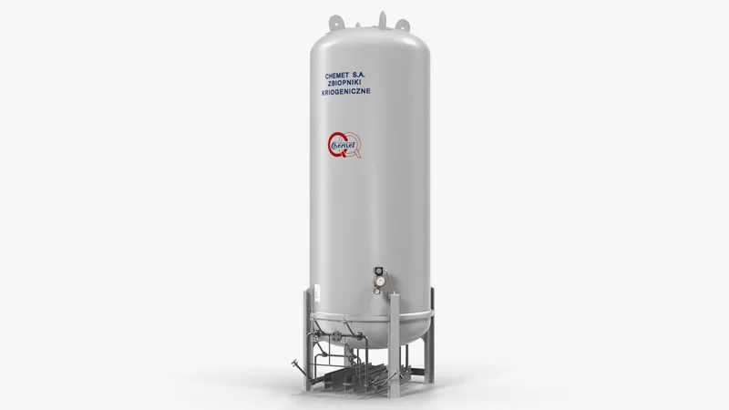 LNG Storage Tank Vertical 3D model preview