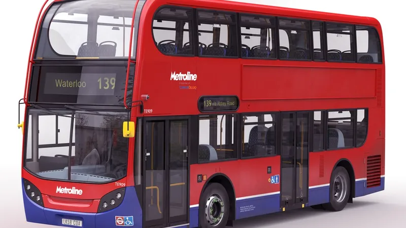 London Bus Enviro400 Simple Interior 3D model preview