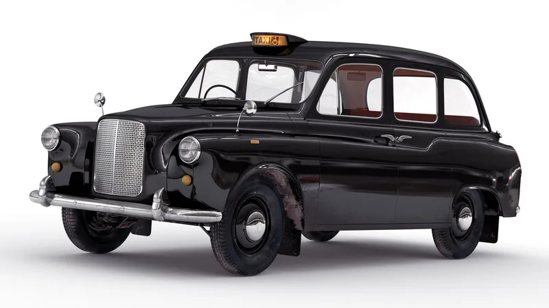 London Cab FX4 3D model preview