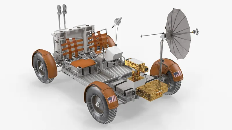 Lunar Roving Vehicle from Apollo 15 3D model preview