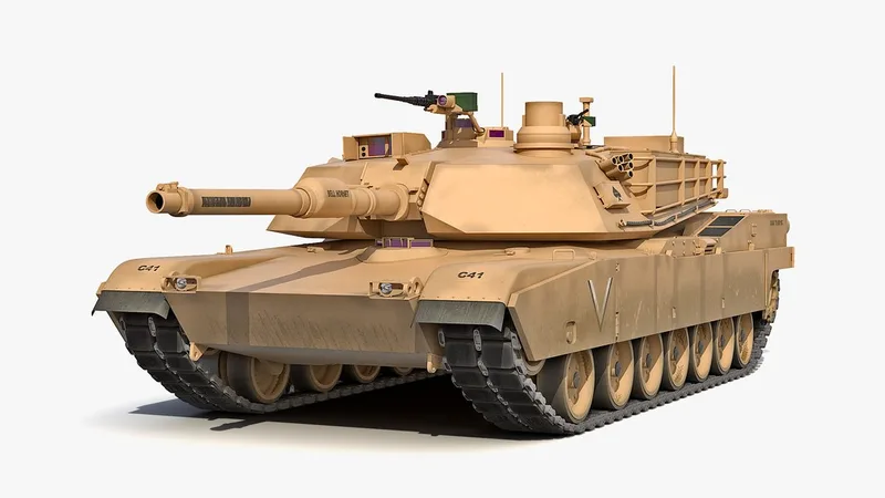 M1 Abrams Desert 3D Model 3D model preview