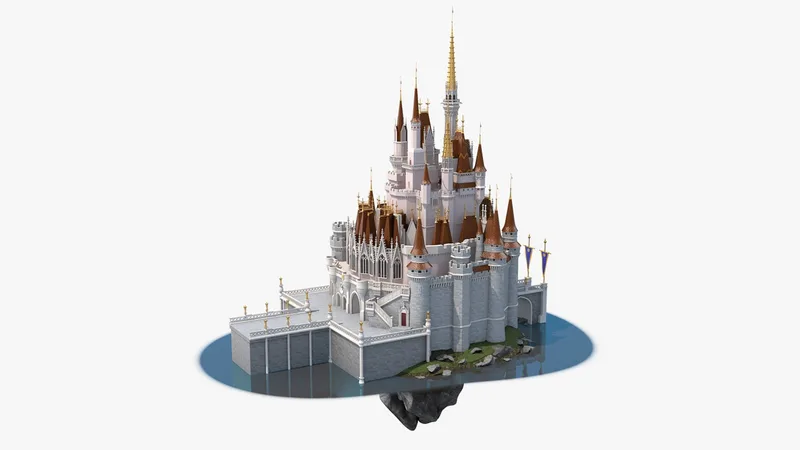 Magic Castle 3D model preview