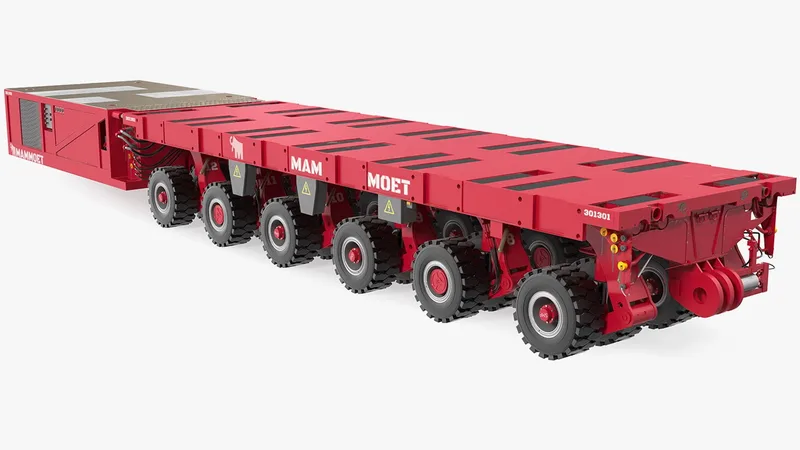Mammoet Self-Propelled Modular Transporter 3D model preview