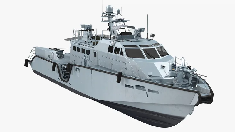 Mark VI Patrol Boat Dirty 3D model preview