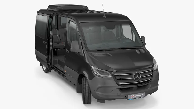 Mercedes Sprinter Tourer 319 Rigged 3D model preview