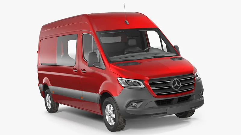 Mercedes Sprinter Van 2019 3D model preview