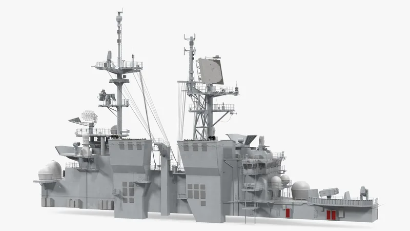 Military Ship Bridge 3D model preview