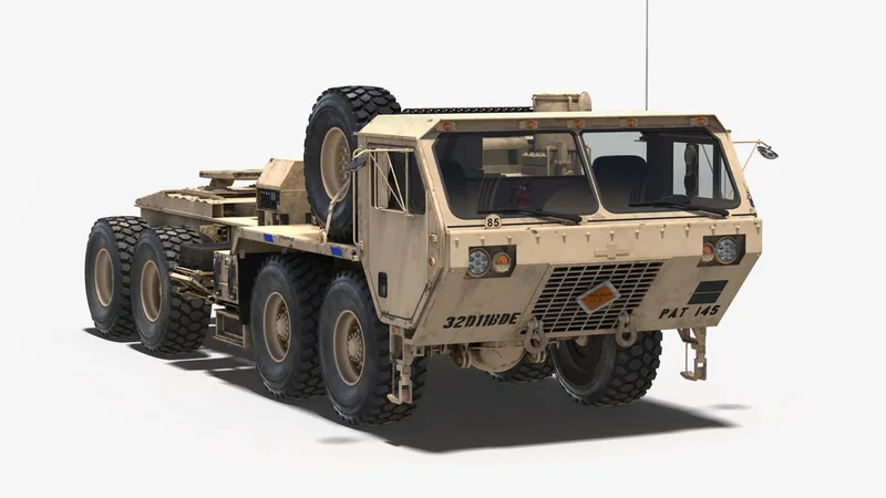 Military Truck Oshkosh HEMTT M985 Sand 3D model preview