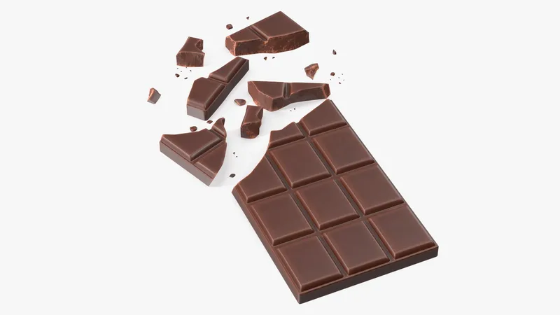 Milk Chocolate Crushed Bar 3D model preview