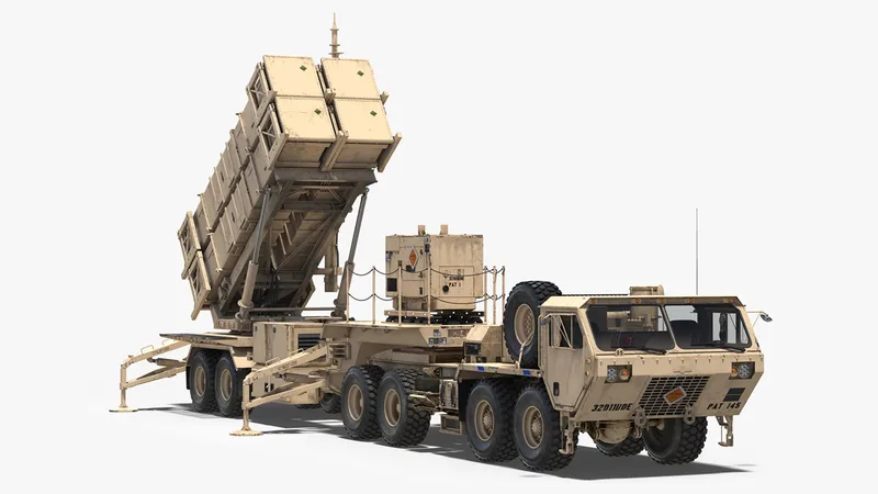 MIM-104 Patriot Surface to Air Missile SAM Battle Position Sand 3D model preview