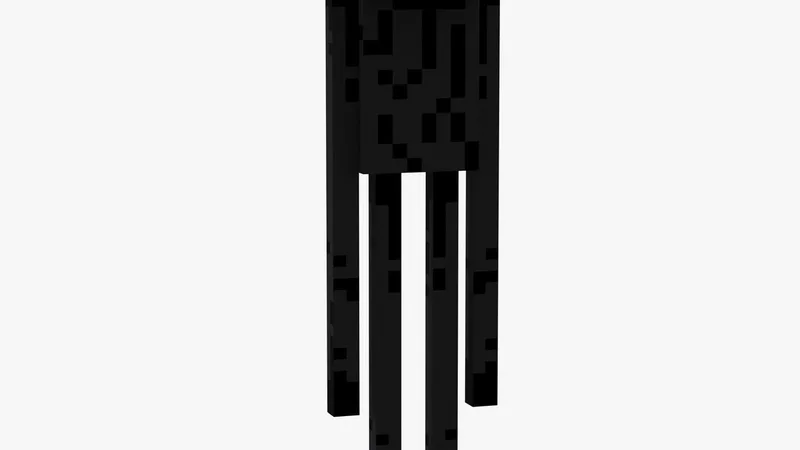Minecraft EnderMan 3D model preview