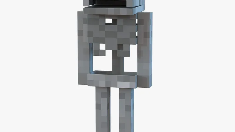 Minecraft Skeleton 3D model preview