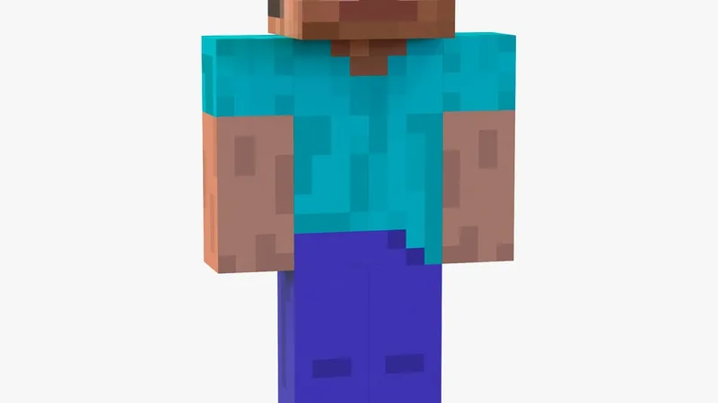 Minecraft Steve 3D model preview