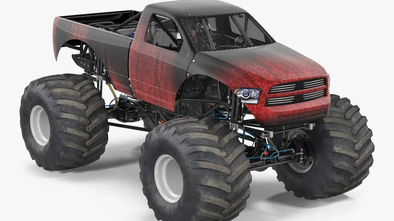 Monster Truck Generic 2 3D model preview