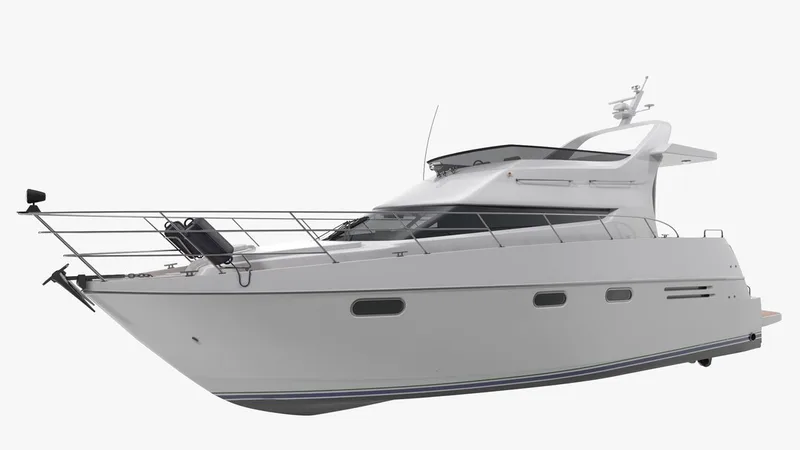 Motor Yacht 3D Model 3D model preview
