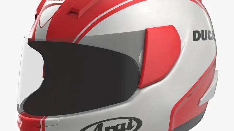 Motorcycle Helmet 3D model preview
