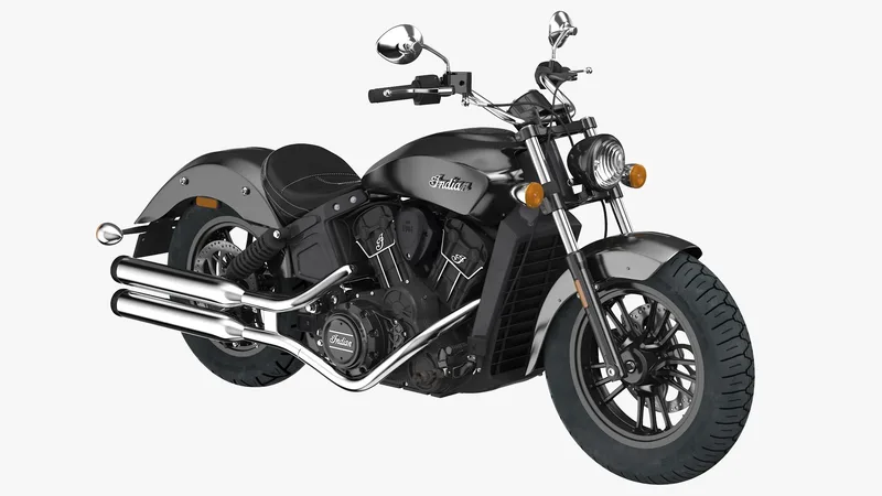 Motorcycle Indian Scout Sixty 2016 3D model preview
