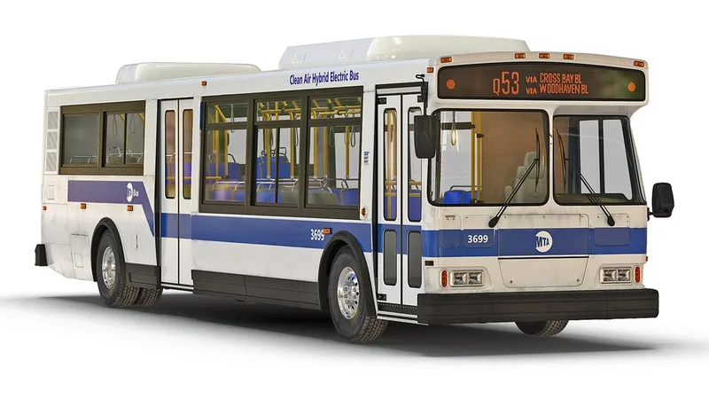 MTA New York City Bus Q53 3D model preview