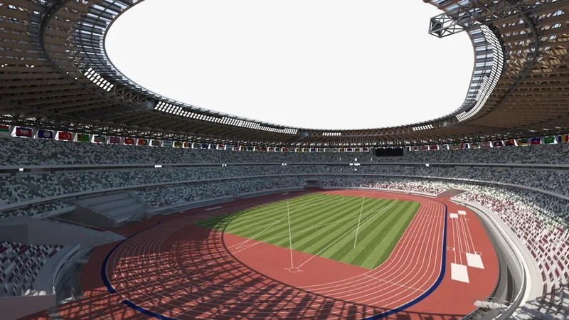 Multi-Purpose Olympic Stadium 3D model preview