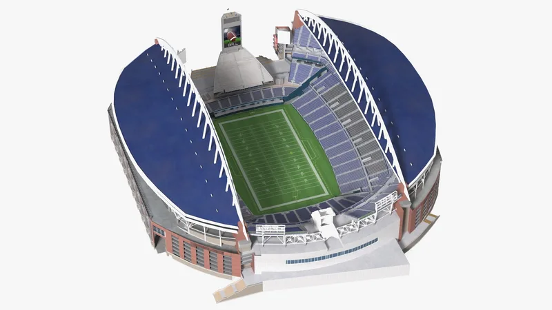 Multi Purpose Stadium 3D model preview