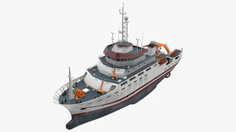 Multipurpose Research Vessel 3D model preview