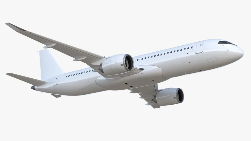 Narrow Body Airliner Flight 3D model preview
