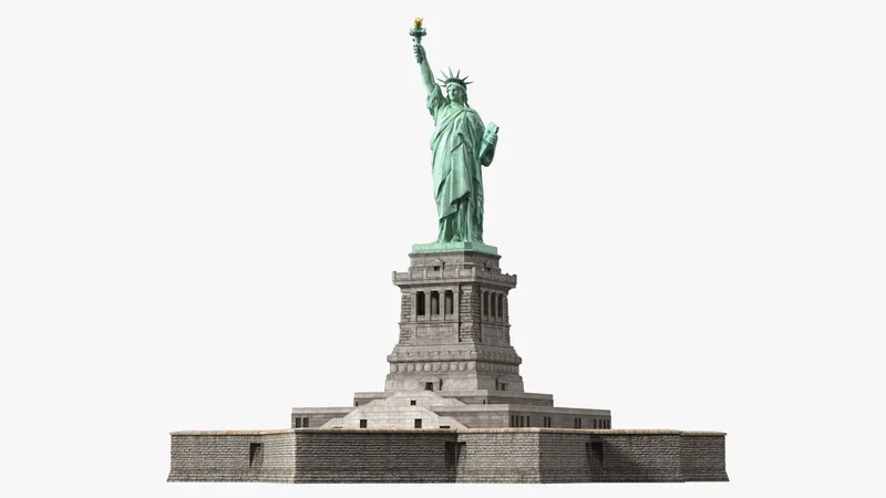 National Architectural Monument Statue of Liberty 3D model preview