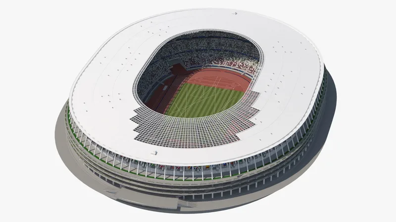 New National Olympic Stadium Tokyo 3D model preview