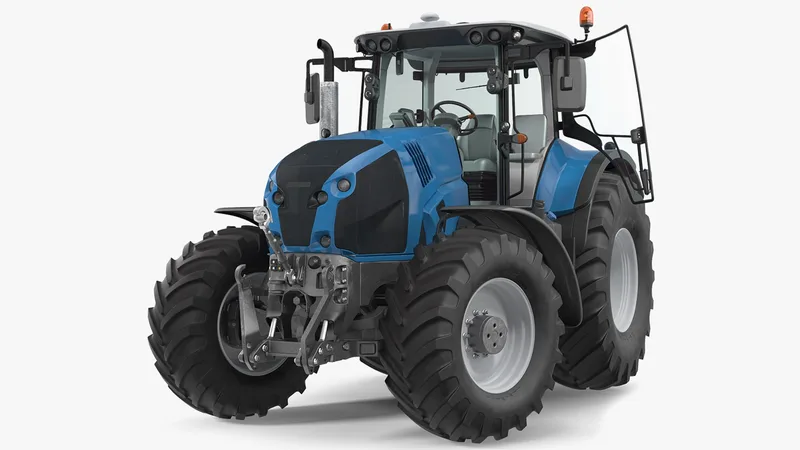 New Tractor Generic Rigged 3D model preview