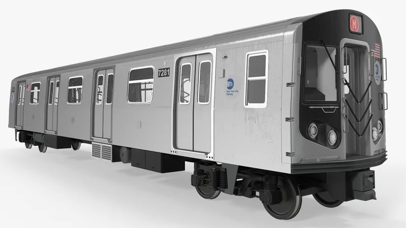 New York City Subway Car R160 3D model preview
