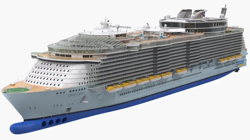 Oasis Class Cruise Ship Oasis of The Seas 3D model preview