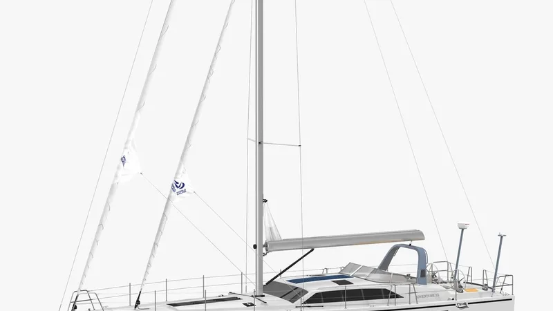 Offshore Sailing Yacht 3D model preview