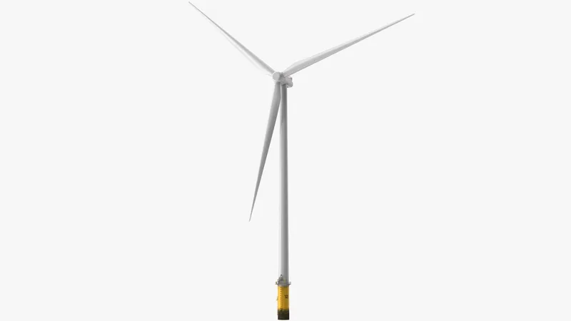 Offshore Wind Power Turbine Generic 3D model preview