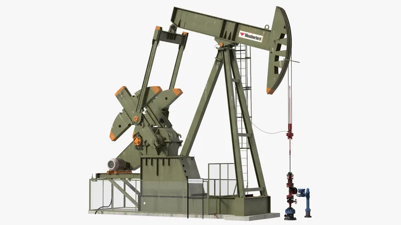 Oil Pump Jack 3D model preview