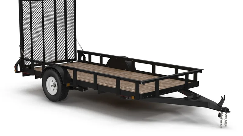 Open Trailer Generic 3D Model 3D model preview